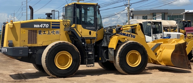 ขายรถตักล้อยาง KOMATSU WA470-7 ปี 2014 นำเข้าจากญี่ปุ่น สภาพสวยพร้อมใช้ มีVDOการทำงานครับ ขายรถตักล้อยาง KOMATSU WA470-7 ปี 2014 นำเข้าจากญี่ปุ่น สภาพสวยพร้อมใช้ มีVDOการทำงานครับ