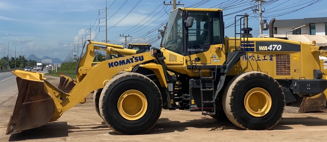 ขายรถตักล้อยาง KOMATSU WA470-7 ปี 2014 นำเข้าจากญี่ปุ่น สภาพสวยพร้อมใช้ มีVDOการทำงานครับ