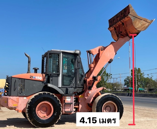 ขายรถตักล้อยาง HITACHI ZW150 นำเข้าจากญี่ปุ่น พร้อมใช้ มีVDOการทำงานครับ
