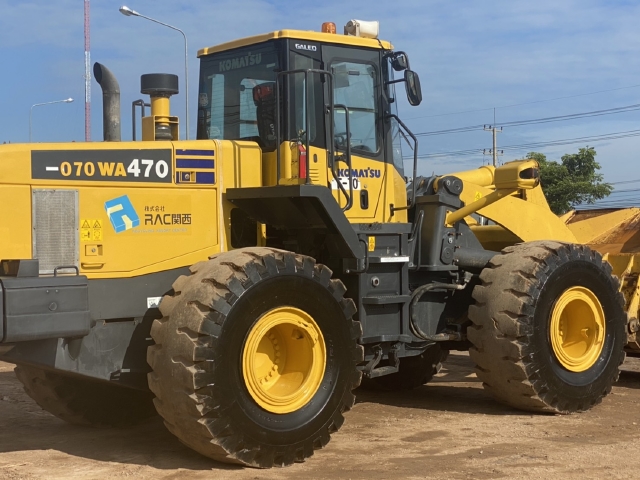 ขายรถตักล้อยาง KOMATSU WA470-5 นำเข้าจากญี่ปุ่น สภาพสวยพร้อมใช้ มีVDOการทำงานครับ