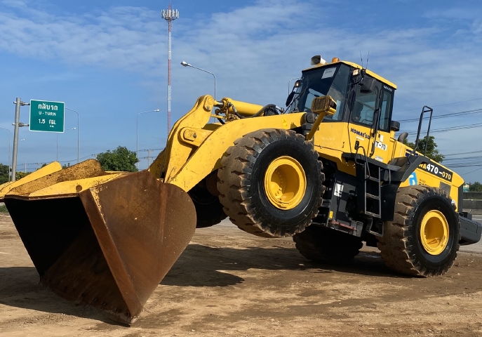 ขายรถตักล้อยาง KOMATSU WA470-5 นำเข้าจากญี่ปุ่น สภาพสวยพร้อมใช้ มีVDOการทำงานครับ