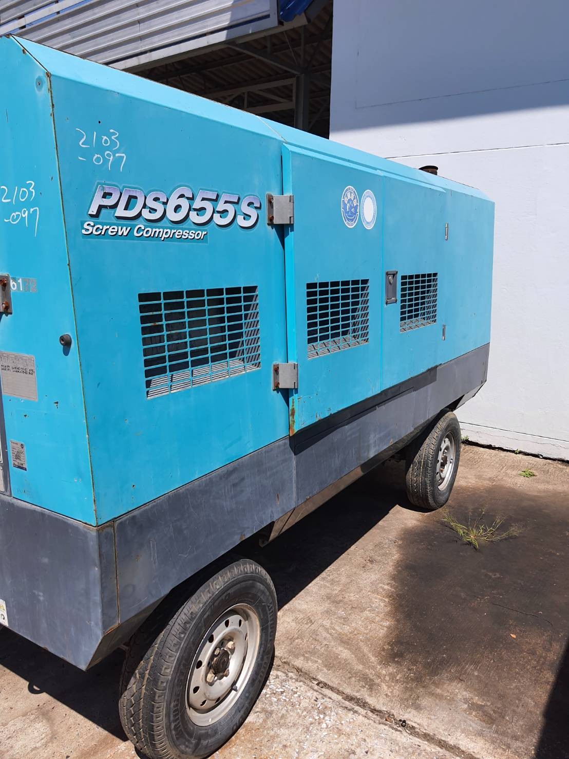 เครื่องปั๊มลม 655CFM : Airman PDS655S นำเข้าจากญี่ปุ่น โทร.080-6565422 (หนิง)