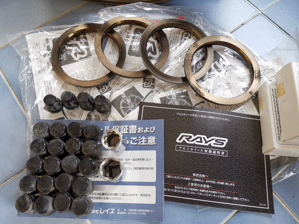 ล้อ Volk Racing ขอบ18 แท้ สภาพใหม่พร้อมของแถม