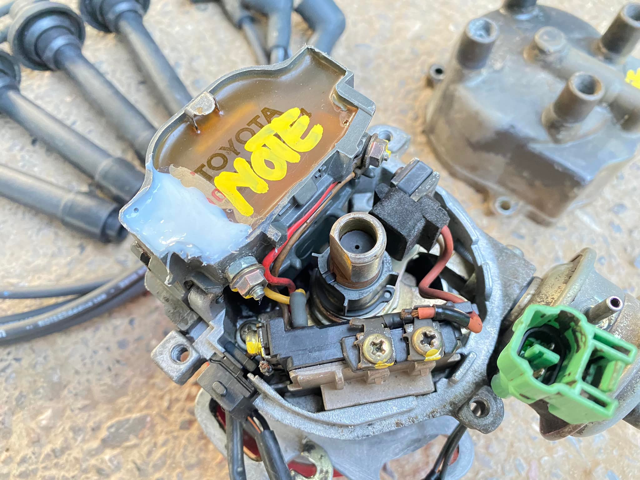 จานจ่ายแท้ TOYOTA 4A-F คาบูเรเตอร์ จานจ่ายแท้ TOYOTA 4A-F คาบูเรเตอร์