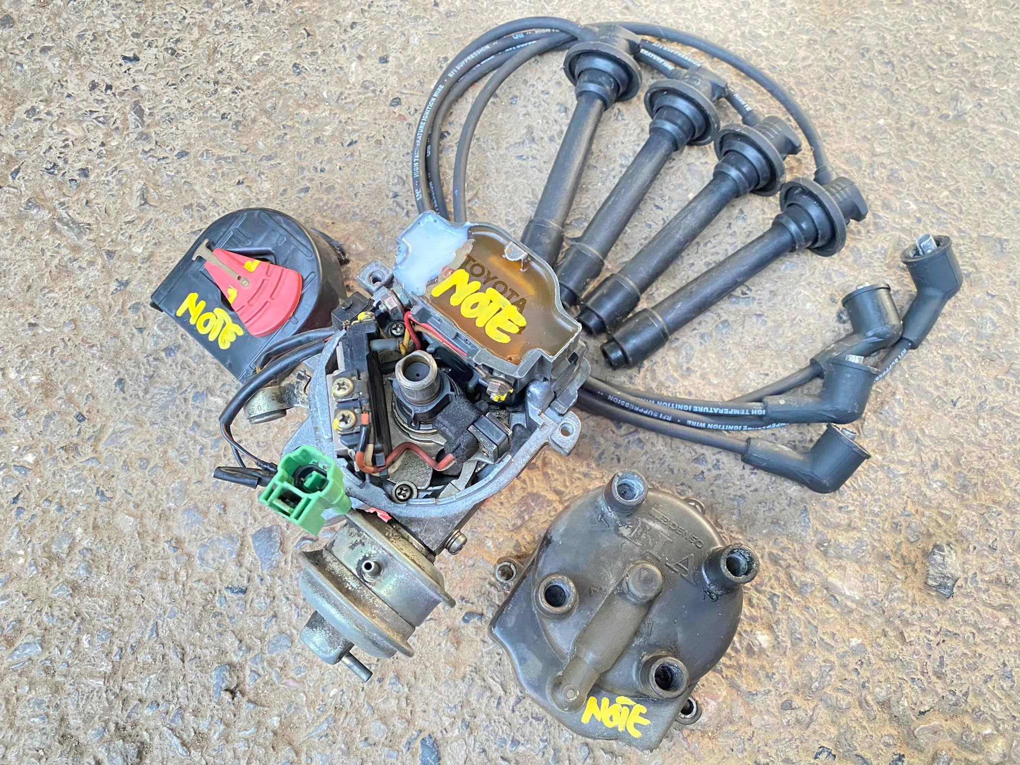 จานจ่ายแท้ TOYOTA 4A-F คาบูเรเตอร์ จานจ่ายแท้ TOYOTA 4A-F คาบูเรเตอร์