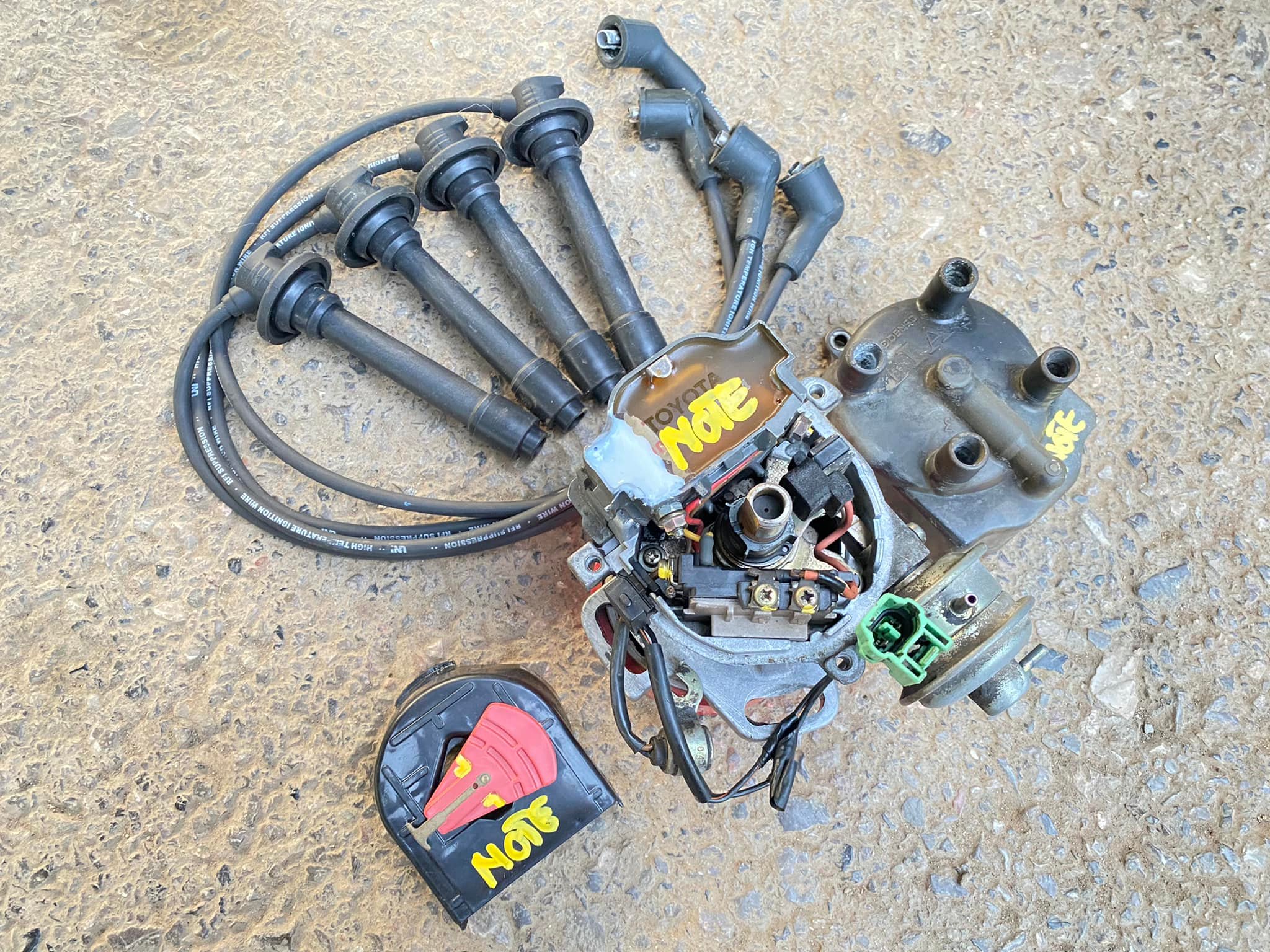 จานจ่ายแท้ TOYOTA 4A-F คาบูเรเตอร์ จานจ่ายแท้ TOYOTA 4A-F คาบูเรเตอร์