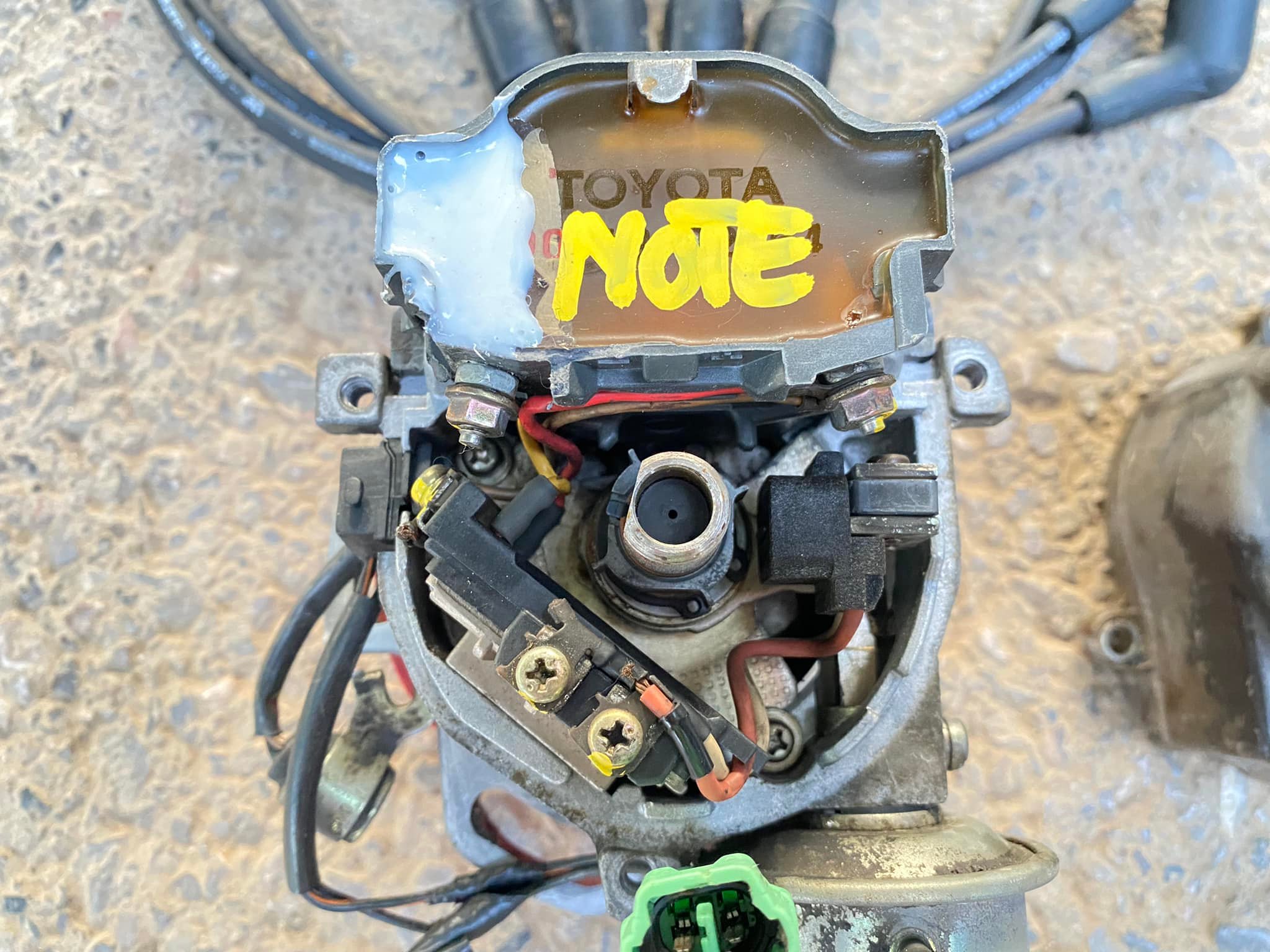 จานจ่ายแท้ TOYOTA 4A-F คาบูเรเตอร์ จานจ่ายแท้ TOYOTA 4A-F คาบูเรเตอร์