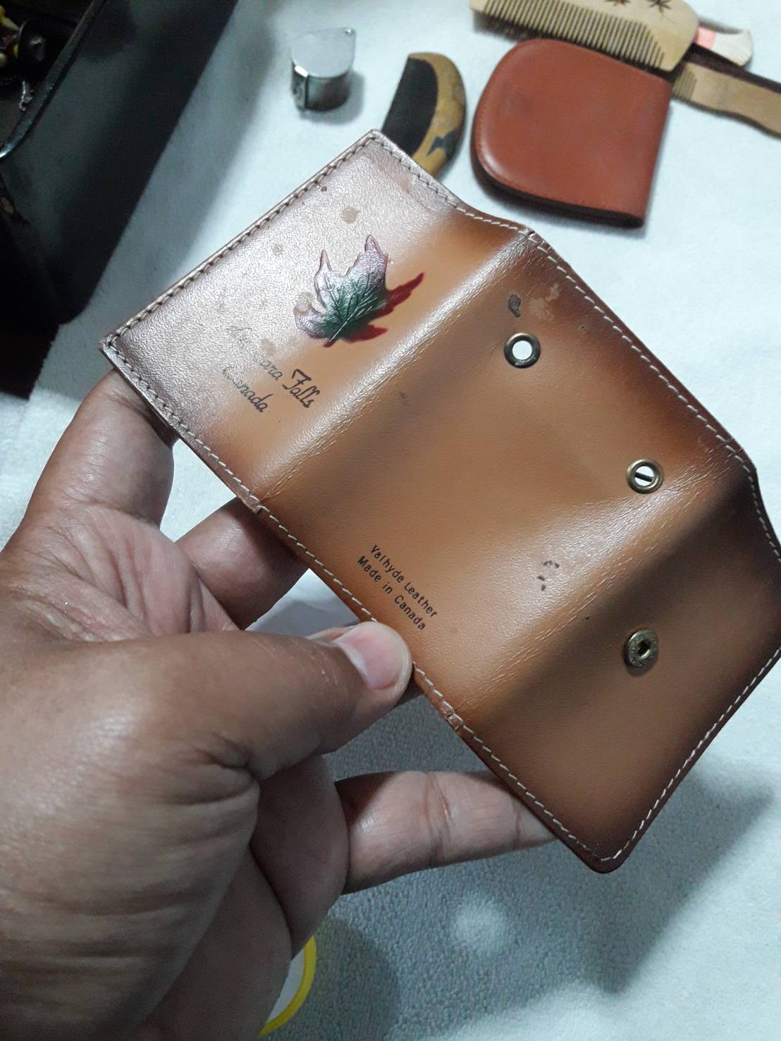 กระเป๋าหนัง ใส่กุญแจ valhyde leather Made in Canada งานตู้ญี่ปุ่นครับ