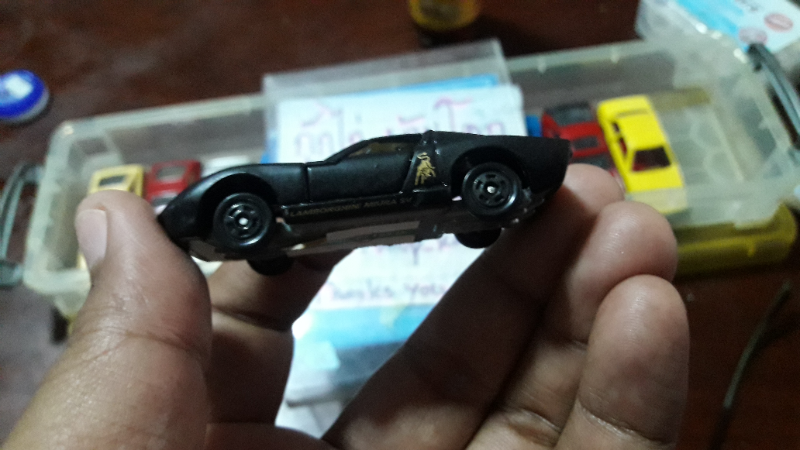 รถเหล็ก TOMY TOMICA LAMBORGHINI MIURA SV RACING CAR 1/62 DIECAST RARE Made in Chaina สีดำสวย ลายกระท