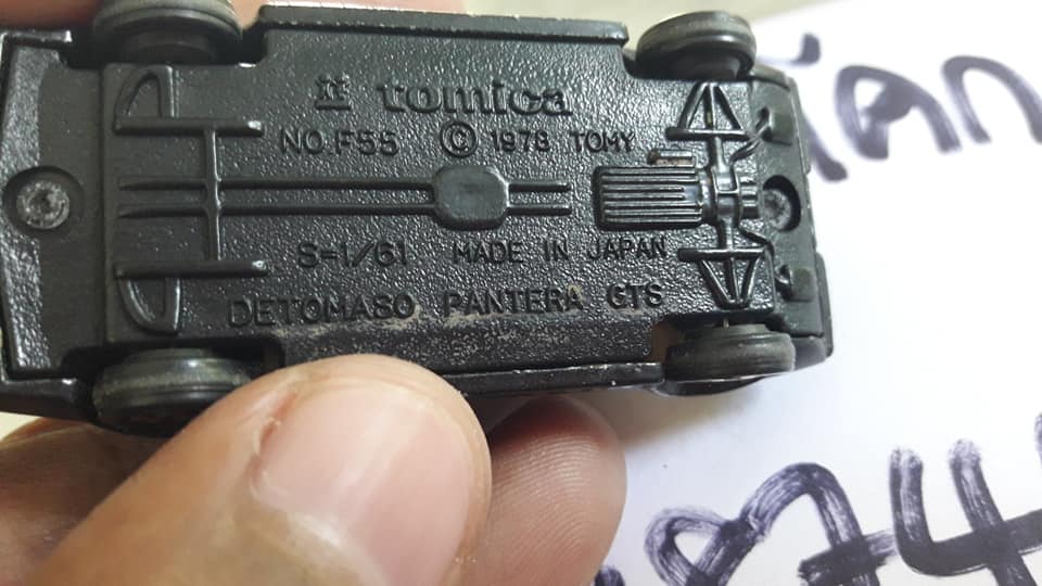  รถเหล็ก Tomy Tomica No.F55 DETOMASO PANTERA GTS 1/61 MADE IN JAPAN งานญี่ปุ่นสวย งานเก่า เก็บครับ ท