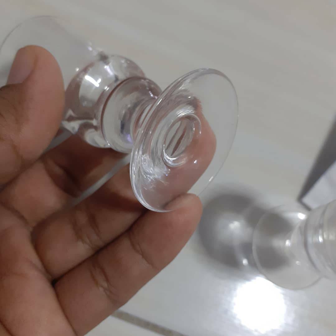 แก้วใสใบเล็กทรงสูง ขนาด 1.5" สูง 2.8" ก้นหนาหนัก สวยค่ะ สองใบ แก้วใสใบเล็กทรงสูง ขนาด 1.5" สูง 2.8" ก้นหนาหนัก สวยค่ะ สองใบ
