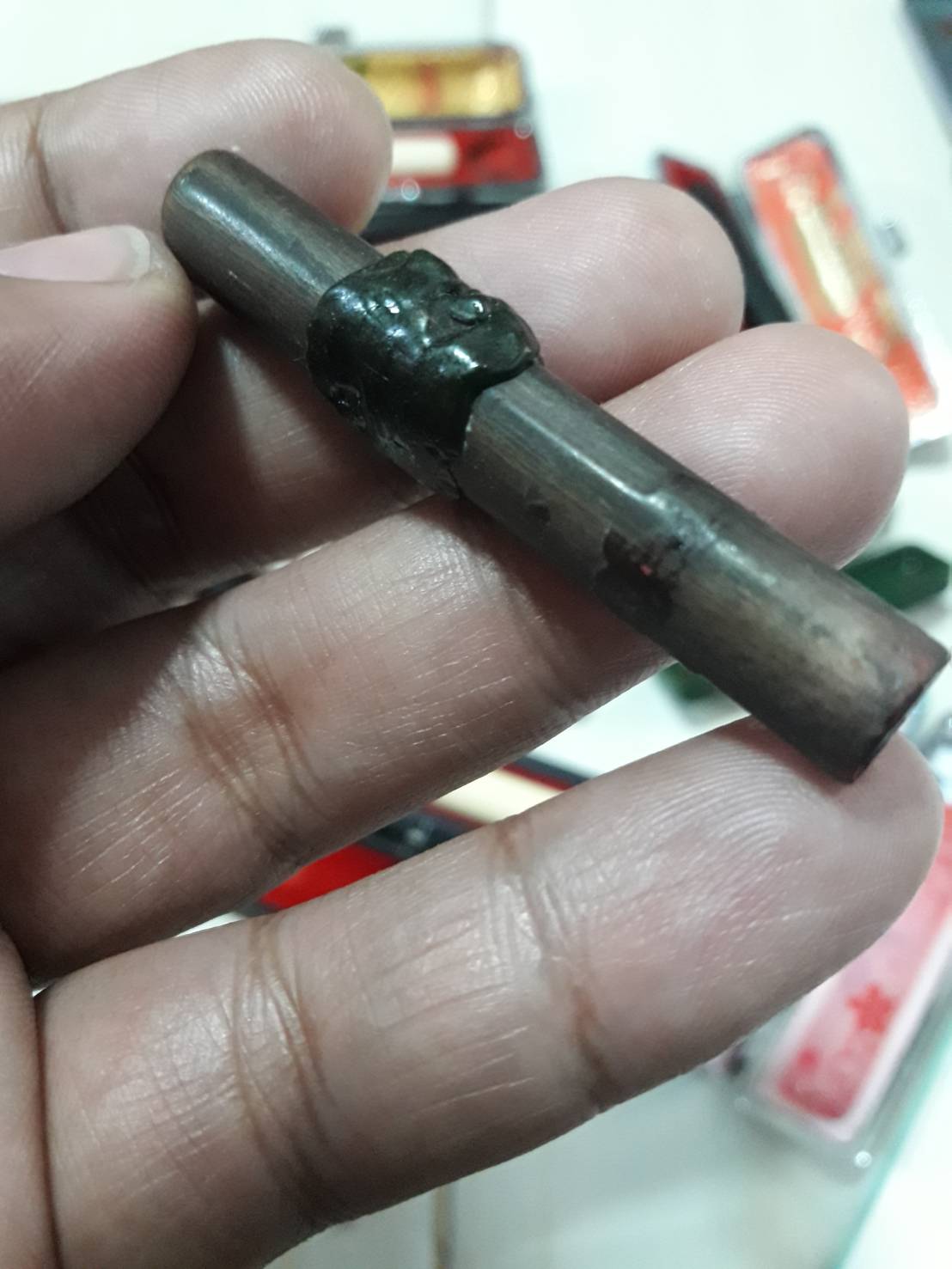 ตราประทับญี่ปุ่น อินคัง ( 印鑑 ) ครับ งานมือสองมาจากญี่ปุ่น เหมาๆเลยทั้งหมดตามภาพ วัสดุมีหลายชนิดครับ เหมาๆไปเลย ถ้าไม่มีคนเหมาเดี๋ยวมาแยกครับ ของดีๆ ครับผม