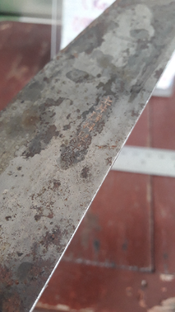 อุปกรณ์ประกอบอาหารในครัว งานเก่า เหล็กเก่า มือสองตามภาพครับ มีตามภาพยาวรวมด้าม 34 ซม. ได้ครับผม แข็งแรง เห็นสภาพนี้บอกเลยว่าคมสุดๆครับผม งานมือสอง