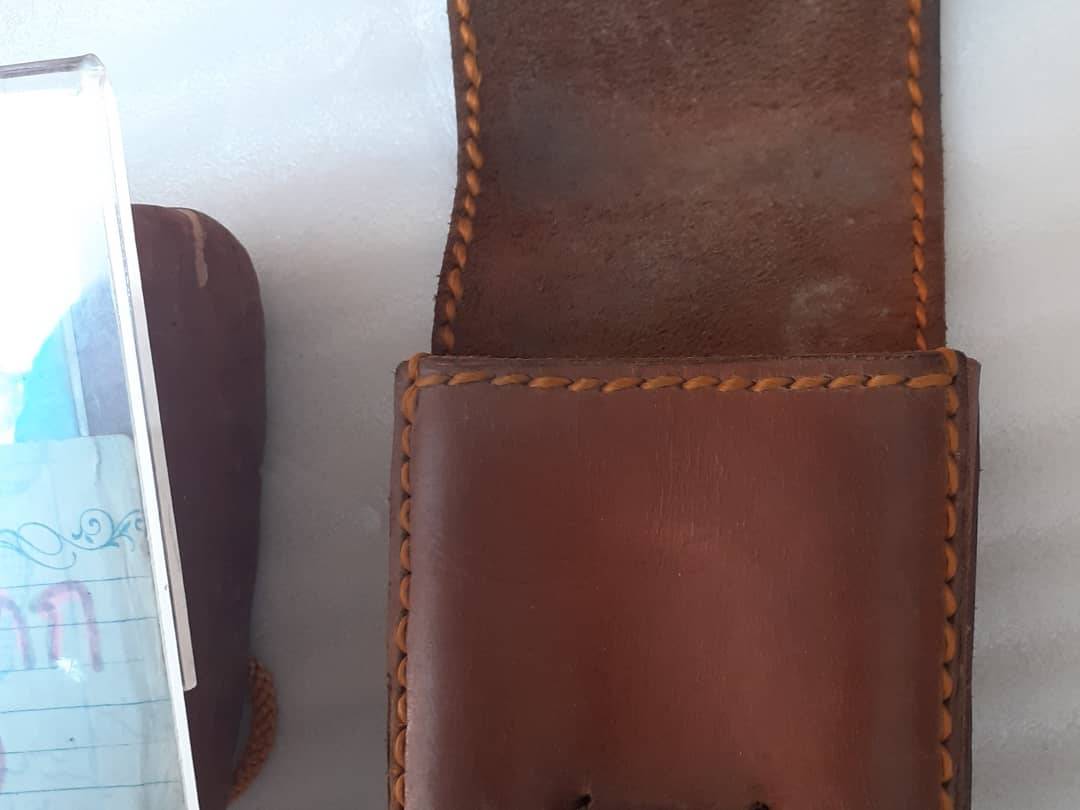 กระเป๋าหนังห้อยเข็มขัด มือสองจากญี่ปุ่น ขนาด 8×18ซม.