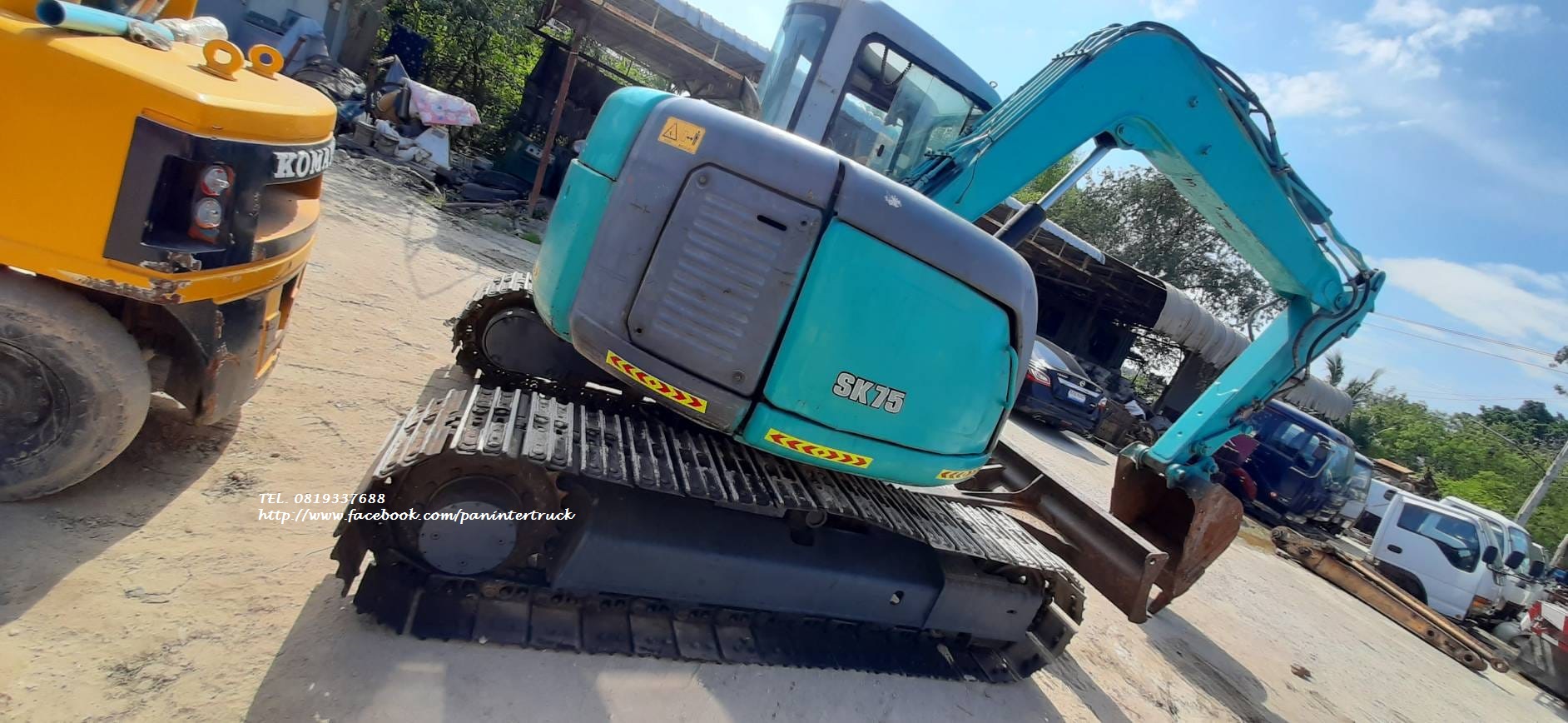 FROM JAPAN รถขุดโกเบ เก่านอก ขนาด 7ตัน ใบมีดดัน มีอินวอย ราคาเพียง 588,000 บาท KOBELCO SK75UR-YR05 FROM JAPAN รถขุดโกเบ เก่านอก ขนาด 7ตัน ใบมีดดัน มีอินวอย ราคาเพียง 588,000 บาท KOBELCO SK75UR-YR05