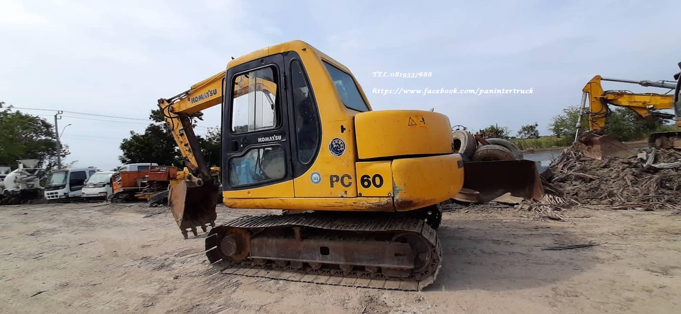 🎊รถนอก /เอกสารแจ้งจำหน่าย /ไม่เคยใช้ในไทย ราคาตัดส่งพ่อค้า👍จัดให้ 565,000 บาท รถขุดโคมัสสุ PC60-7