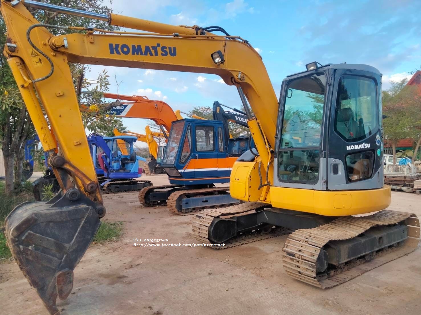 SALE รถขุดเก่านอก มีอินวอย มีตู้ มีเก๋ง มีประตู แอร์หนาว ราคาเพียง 522,000 บาท KOMATSU PC78US รุ่น 6 สีเหลือง