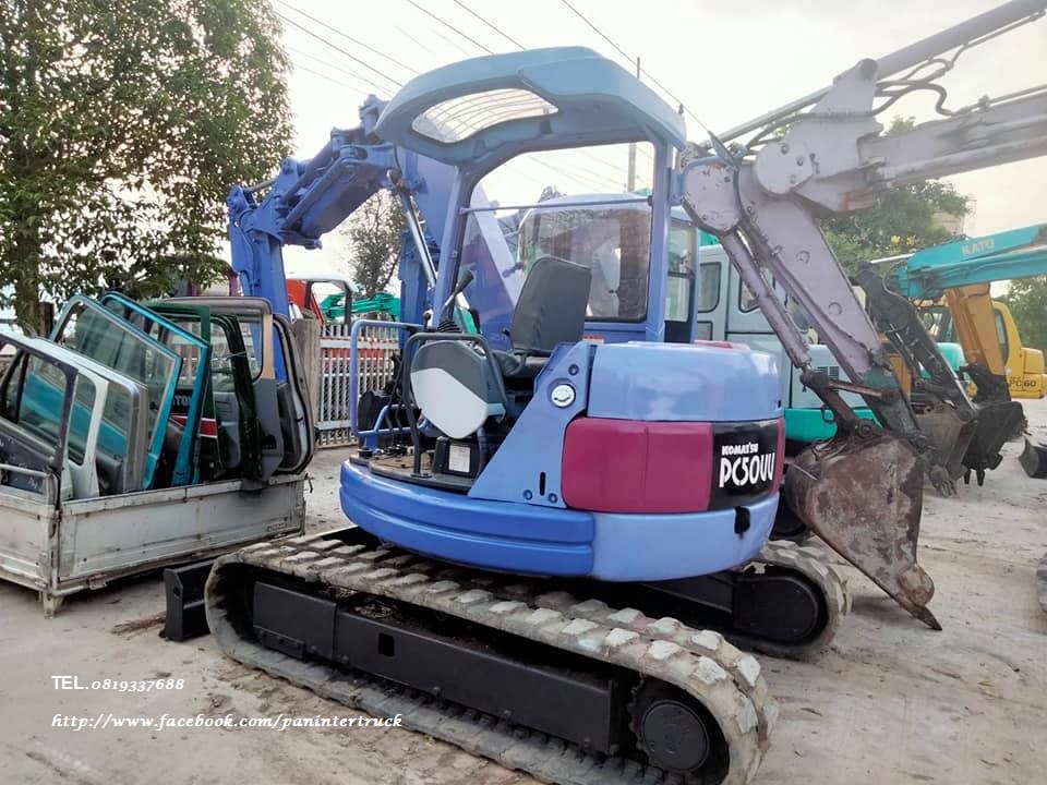 ราคาพิเศษ รถขุด MINI. EXCAVATOR  KOMATSU PC50UU-2E คอนโทรล(สั้น)น้ำมัน, ปั๊มนิ้ว