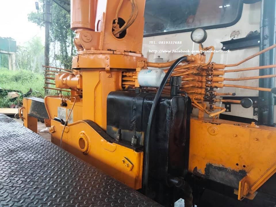 FROM JAPAN !! เครนติดหลังรถบรรทุก ปรับสภาพ ขัดล้าง ทำสี ให้แล้ว🎉 KATO KS333