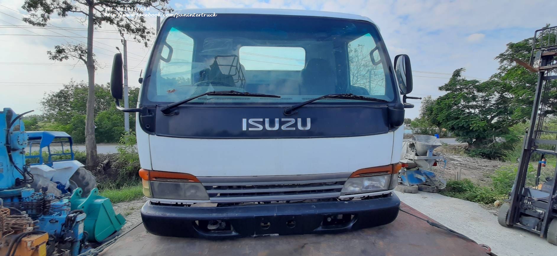 SALE งานตามหา หัวเก๋ง รถบรรทุกไซค์  6 ล้อกลาง CABIN ISUZU  NPR หัวการ์ตูน ราคาเพียง 89,900 บาท