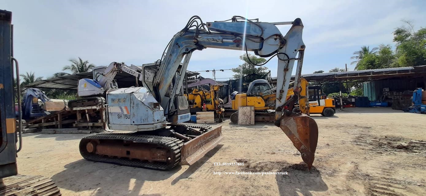 มหกรรมลดล้างสต๊อค**รถขุด HYD. EXCAVATOR SUMITOMO SH75 มีเก๋ง/มีประตู มหกรรมลดล้างสต๊อค**รถขุด HYD. EXCAVATOR SUMITOMO SH75 มีเก๋ง/มีประตู