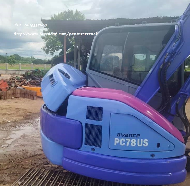 SALE** รถขุด HYD. EXCAVATOR KOMATSU PC78US-5 มีตู้ / มีเก๋ง  สินค้าเก่านอก ขายตามสภาพ* ปรับสภาพ ขัดล้าง ทำสี