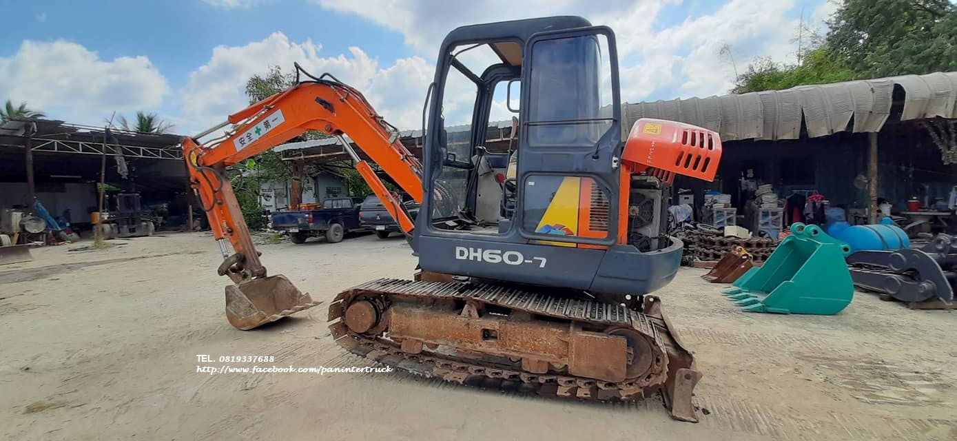 ราคาปังๆ รถขุดเก่านอก มีอินวอย มีตู้/มีเก๋ง/มีประตู ราคาเพียง 355,000 บาท DOOSAN DH55-V ดูซาน