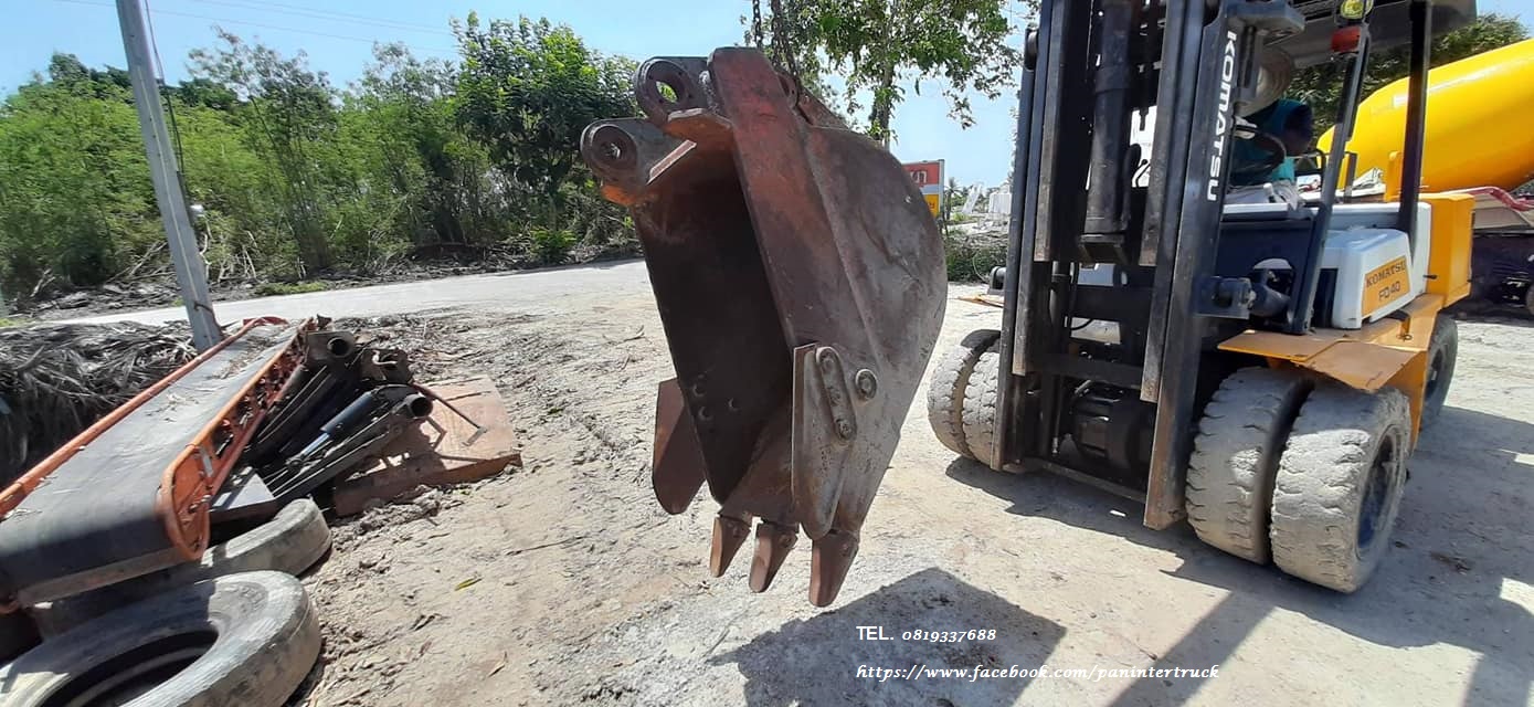 FROM JAPAN BUCKET บุ๊งกี๋รถขุดแบบปากแคบ สำหรับรถขุดไซค์ 200 ,220 / สลัก 80 มิล