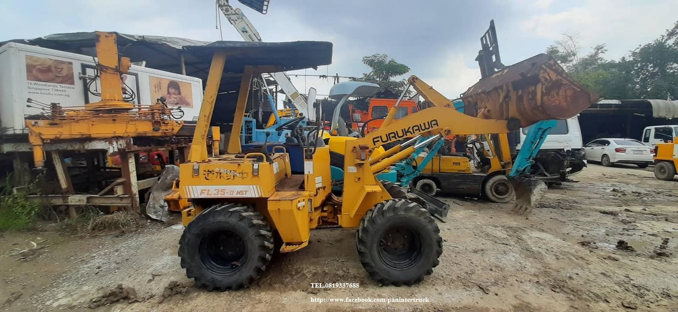 FROM JAPAN ขายถูกด่วนๆ รถตักล้อยาง WHEEL LOADER FURUKAWA FL35-I (เทียบเท่า WA30) ขับเคลื่อน 2 เพลา /เลี้ยวเอว