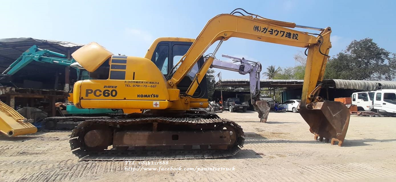 FROM JAPAN รถขุด KOMATSU PC60-7 มีเก๋ง ,มีประตู , แทรคเหล็ก ,สินค้าเก่าญี่ปุ่น FROM JAPAN รถขุด KOMATSU PC60-7 มีเก๋ง ,มีประตู , แทรคเหล็ก ,สินค้าเก่าญี่ปุ่น
