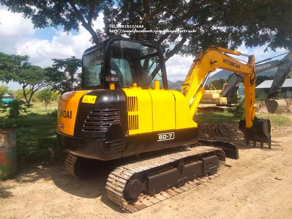 ราคาปังๆ คันสุดท้าย รถขุดเก่านอก มีอินวอย /ปรับสภาพ ขัดล้าง ทำสี  มีตู้/มีเก๋ง/มีประตู ราคาเพียง 355,000 บาท HYUNDAI ฮุนได R60-7
