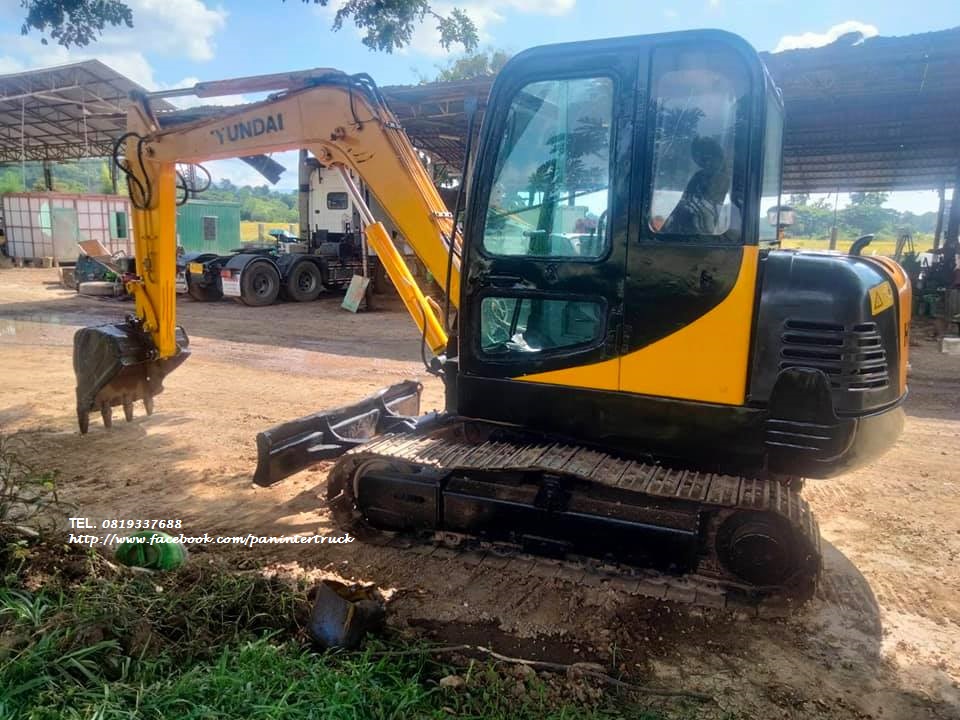 ราคาปังๆ คันสุดท้าย รถขุดเก่านอก มีอินวอย /ปรับสภาพ ขัดล้าง ทำสี  มีตู้/มีเก๋ง/มีประตู ราคาเพียง 355,000 บาท HYUNDAI ฮุนได R60-7