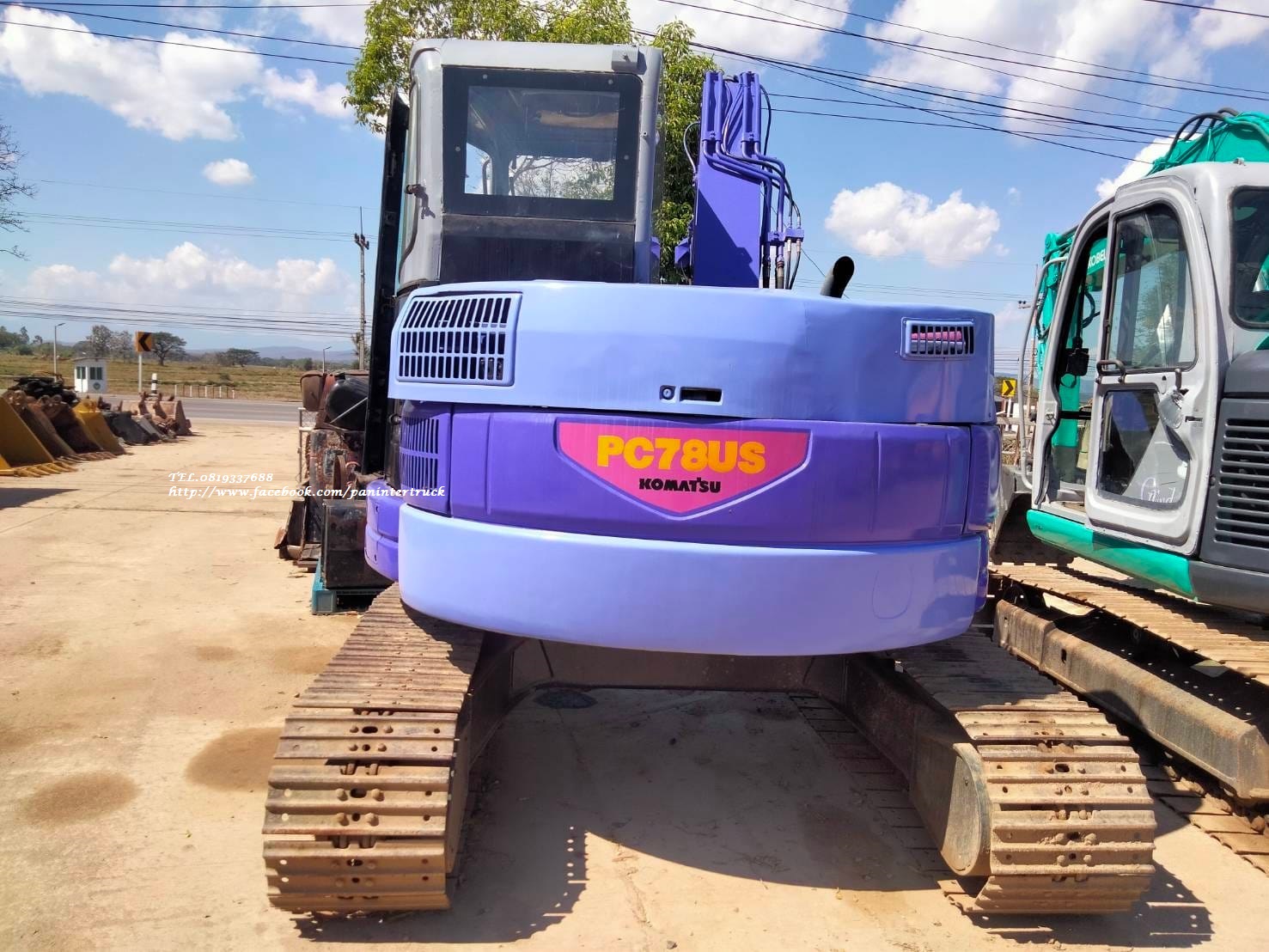 ขายถูกสุดๆ รถขุด HYD. EXCAVATOR KOMATSU PC78US-5 (สีม่วง) ราคาเพียง 522,000 บาท