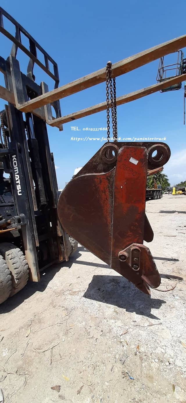 FROM JAPAN BUCKET บุ๊งกี๋รถขุดแบบปากแคบ สำหรับรถขุดไซค์ 200 ,220 / สลัก 80 มิล