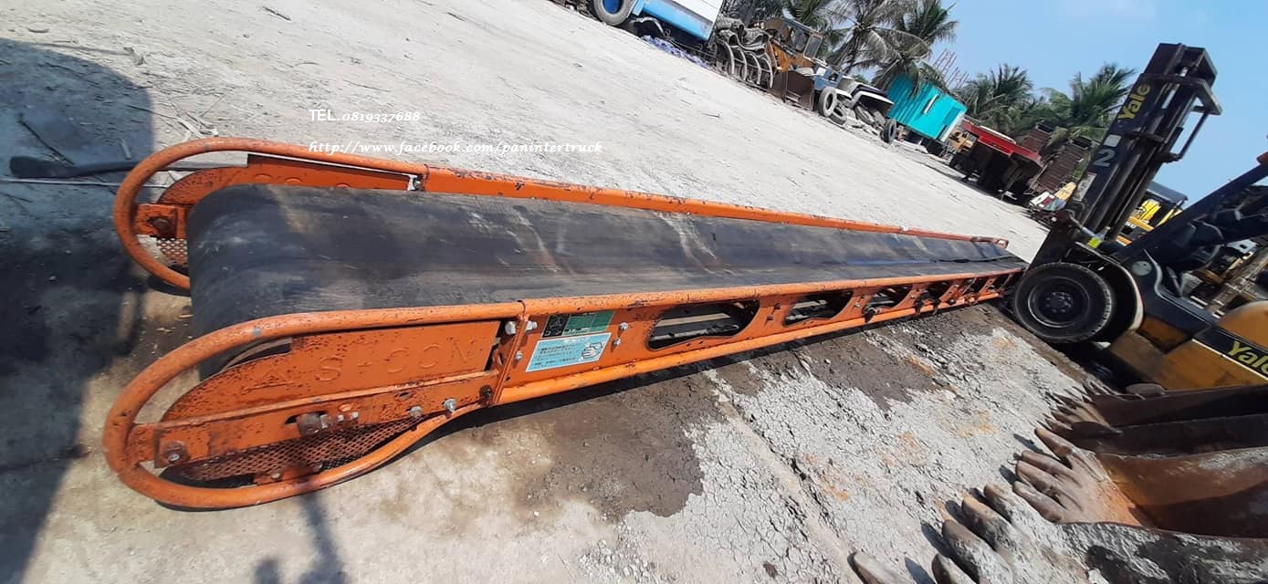 สินค้าเก่าญี่ปุ่น 🎉🎉 สายพานลำเลียง ไฟญี่ปุ่น**🎈🎈 หน้าแผ่นยางกว้าง 44 เซนติเมตร ความยาว 6.50 เมตร