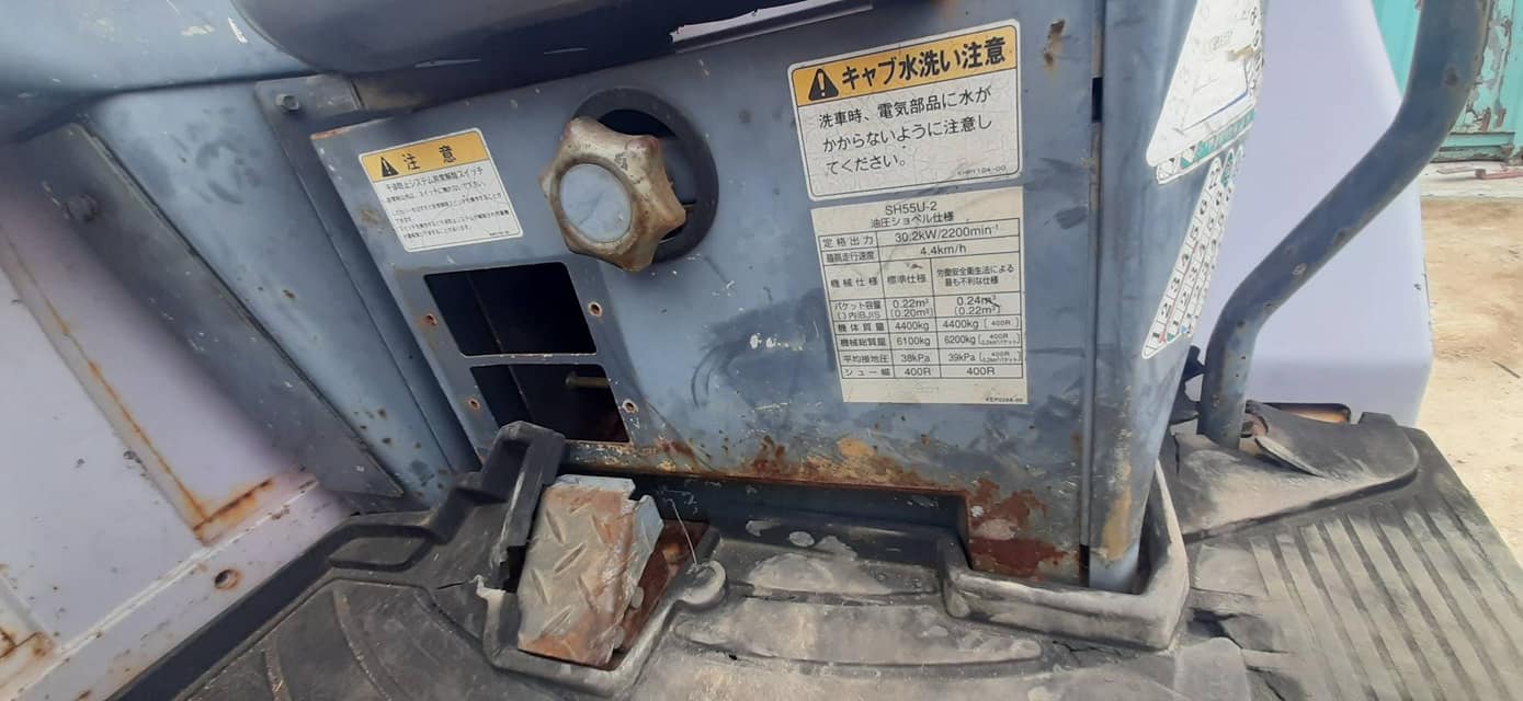 FROM JAPAN**รถขุด HYD. EXCAVATOR SUMITOMO SH55U-2 เครื่องยนต์ดีเซลISUZU 4LE1 -4สูบ