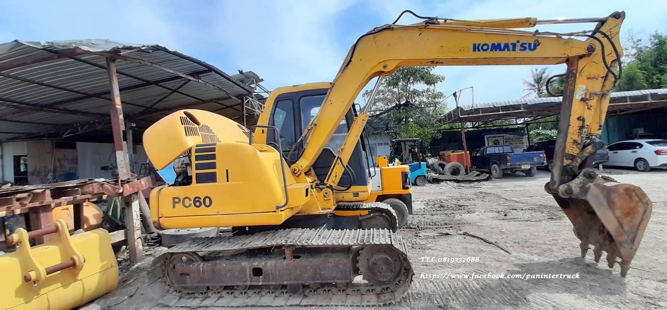 🎊รถนอก /เอกสารแจ้งจำหน่าย /ไม่เคยใช้ในไทย ราคาตัดส่งพ่อค้า👍จัดให้ 565,000 บาท รถขุดโคมัสสุ PC60-7