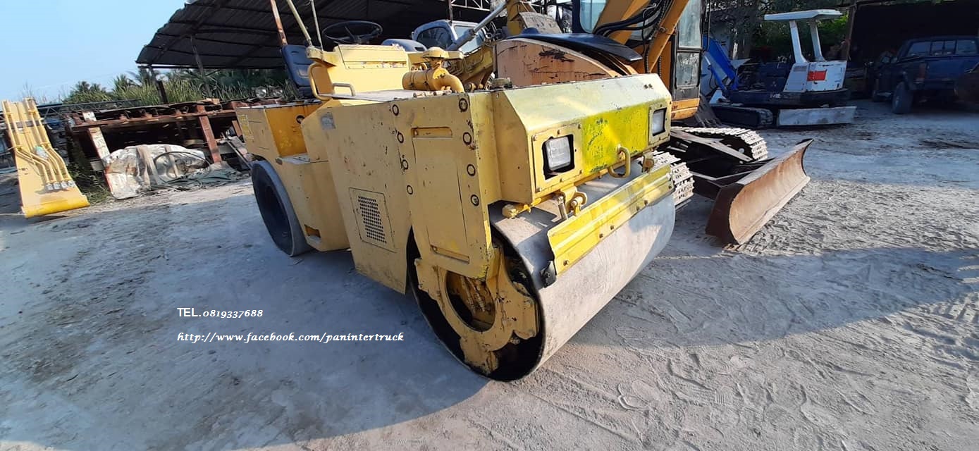 FROM JAPAN SAKAI TW41 ขนาด 4ตัน 🎊🎊  รถบดหน้าเหล็กหลังยาง / สั่นสะเทือนด้านหน้า - ด้านหลัง ยาง4เส้น