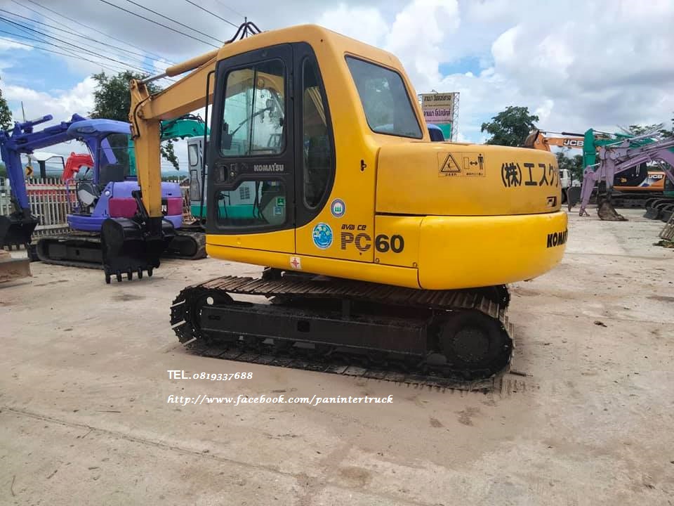 🎉🎉FROM JAPAN รถขุด KOMATSU PC60-7 เครื่องยนต์ KOMATSU 4D102- 4สูบ, ซีเรียลสูง