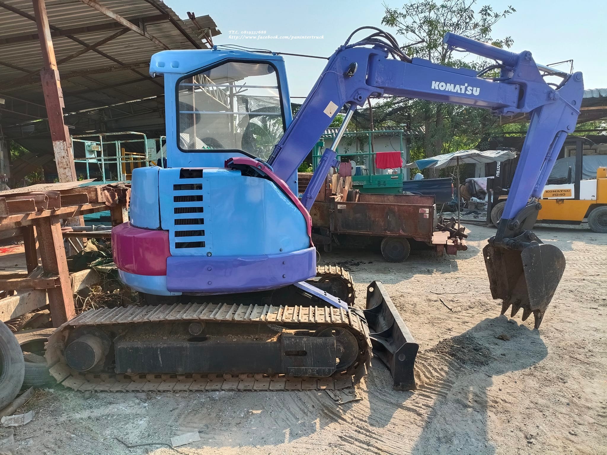 รถขุดเล็ก โคมัสสุ KOMATSU PC38UU-2 ขนาด 3ตัน  ราคาเพียง 255,000 บาท