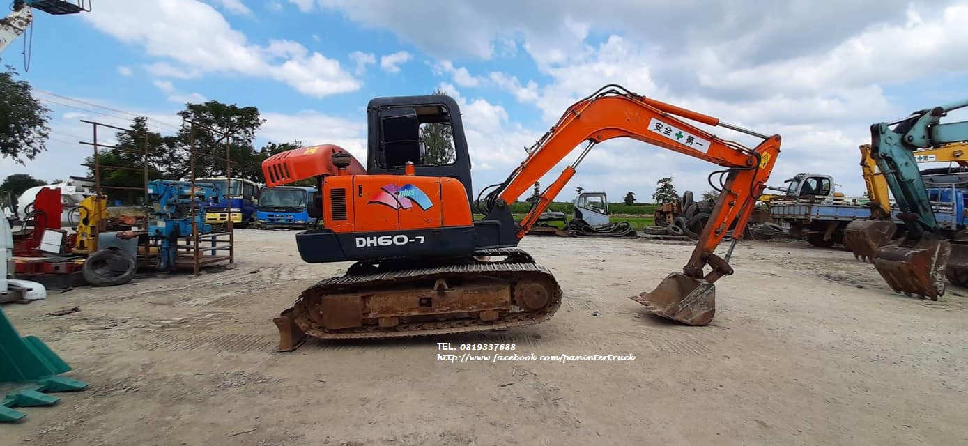 ราคาปังๆ รถขุดเก่านอก มีอินวอย มีตู้/มีเก๋ง/มีประตู ราคาเพียง 355,000 บาท DOOSAN DH55-V ดูซาน