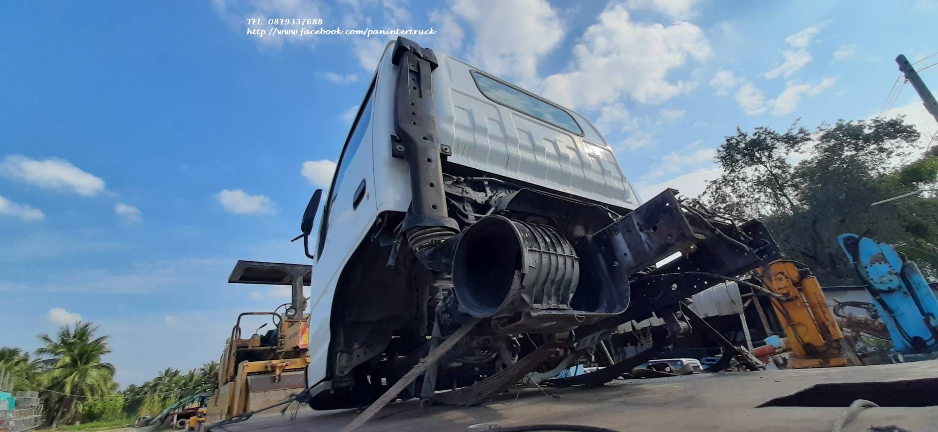 SALE งานตามหา หัวเก๋ง รถบรรทุกไซค์  6 ล้อกลาง CABIN ISUZU  NPR หัวการ์ตูน ราคาเพียง 89,900 บาท