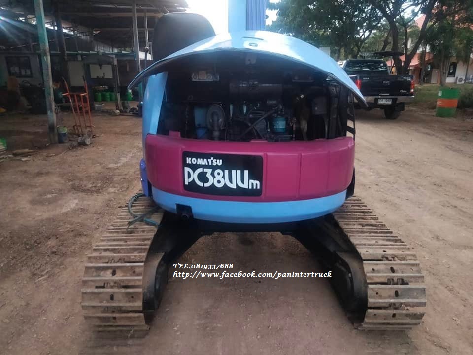 รถขุดเล็ก โคมัสสุ KOMATSU PC38UU-2 = ขนาด 3ตัน ราคาเพียง 255,000 บาท