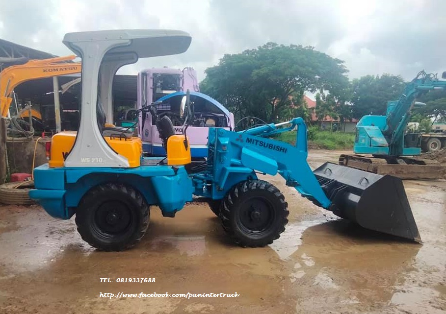 FROM JAPAN  รถตักล้อยาง WHEEL LOADER MITSUBISHI WS210 (รุ่นใหม่) (เทียบเท่า WA30)