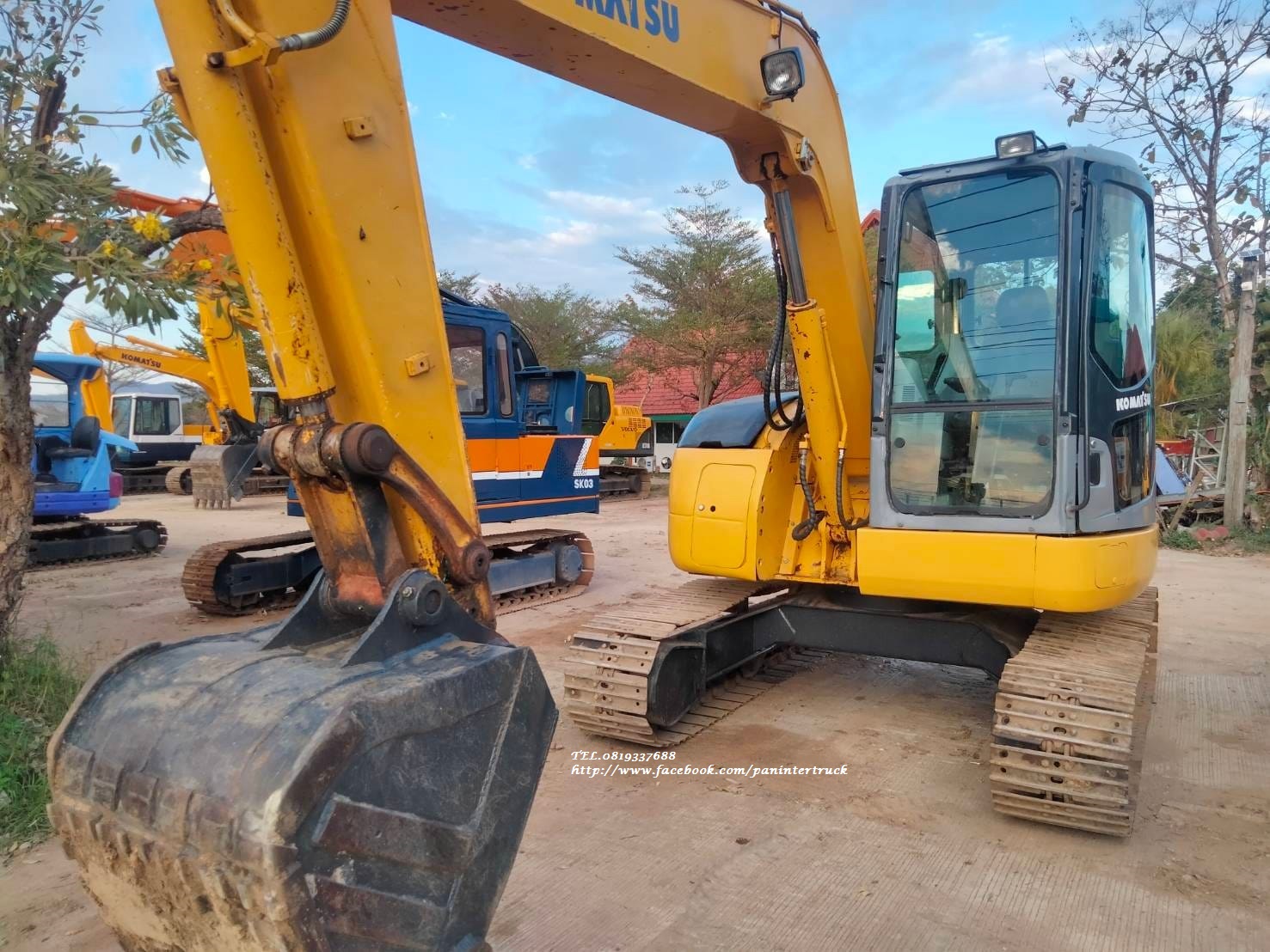 SALE รถขุดเก่านอก มีอินวอย มีตู้ มีเก๋ง มีประตู แอร์หนาว ราคาเพียง 522,000 บาท KOMATSU PC78US รุ่น 6 สีเหลือง