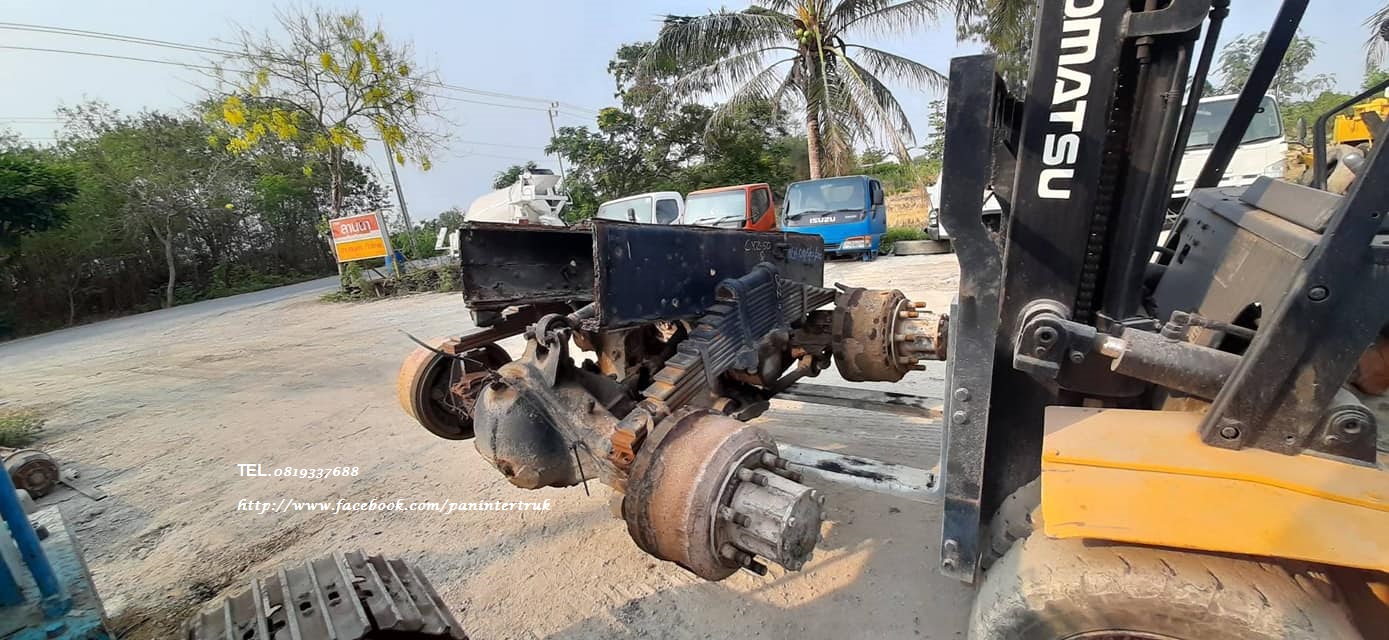 ลดกระหน่ำFROM JAPAN BOGIE SET ISUZU แท่นเพลาหลัง /เสื้อเพลาคู่ รถบรรทุก ไซค์10ล้อ -หัวลาก (เบรคน้ำ)  *เฟือง 7- 45*