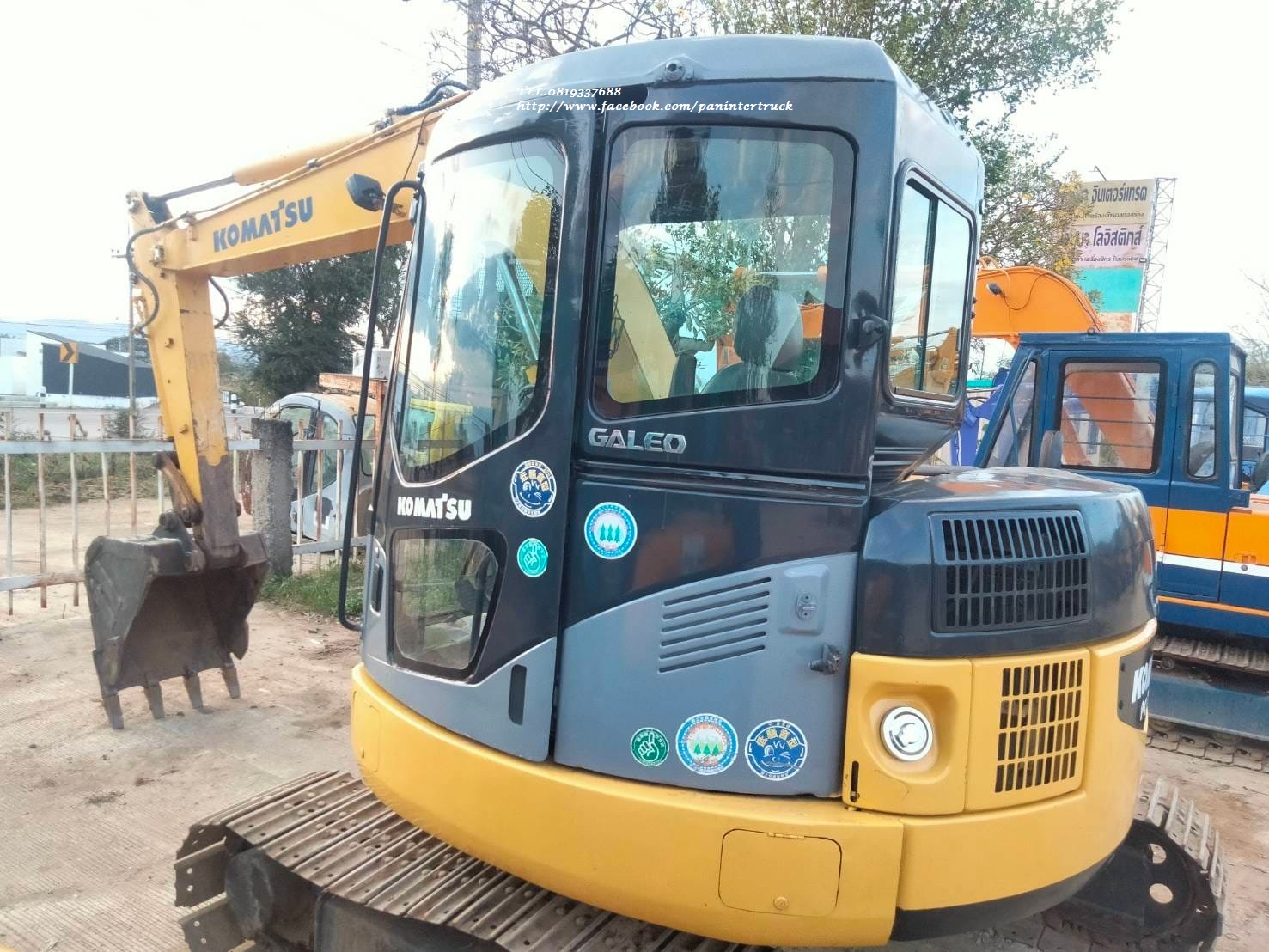 SALE รถขุดเก่านอก มีอินวอย มีตู้ มีเก๋ง มีประตู แอร์หนาว ราคาเพียง 522,000 บาท KOMATSU PC78US รุ่น 6 สีเหลือง
