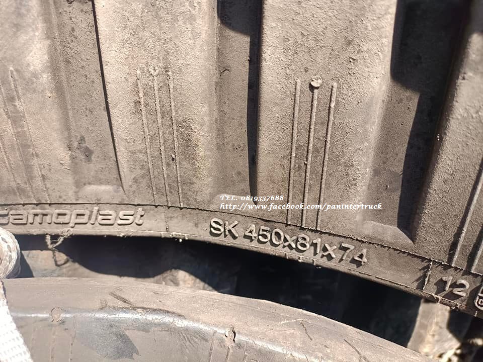 FROM JAPAN RUBBER TRACK FOR EXCAVATOR แทรคยาง สำหรับรถขุด ไซค์ 60 ,65 ,70 ,75 เพรท 450*8.1*(74ข้อ)