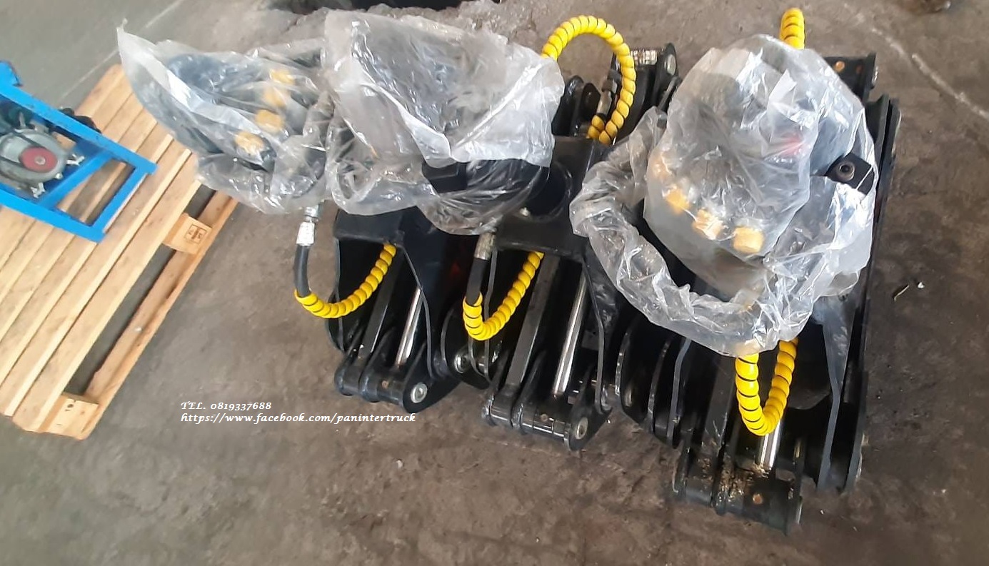สินค้าใหม่ งานนำเข้า ตัวคีบปากหนีบแบบหมุนได้ GRAPPLE TC11  อุปกรณ์รองรับ สำหรับรถขุดไซค์ 40,45,50,55  รถเครน เครนติดหลังรถบรรทุก