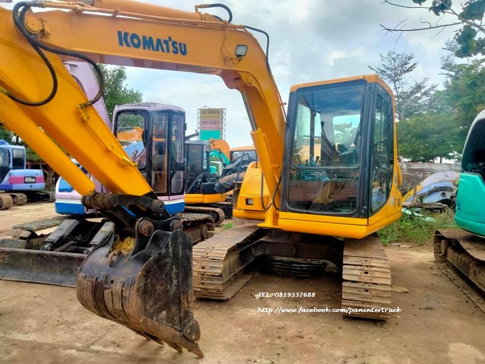 รถนอก /เอกสารแจ้งจำหน่าย /ไม่เคยใช้ในไทย จัดให้ 555,000 บาท รถขุดโคมัสสุ KOMATSU PC60-7 ขนาด 6ตัน รุ่น7